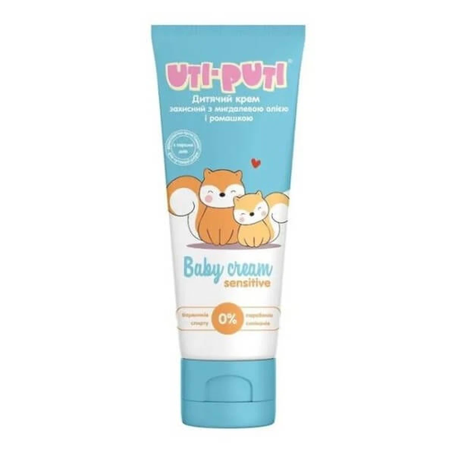 Uti-Puti, crema protectora para niños con aceite de almendras y manzanilla, 75 ml