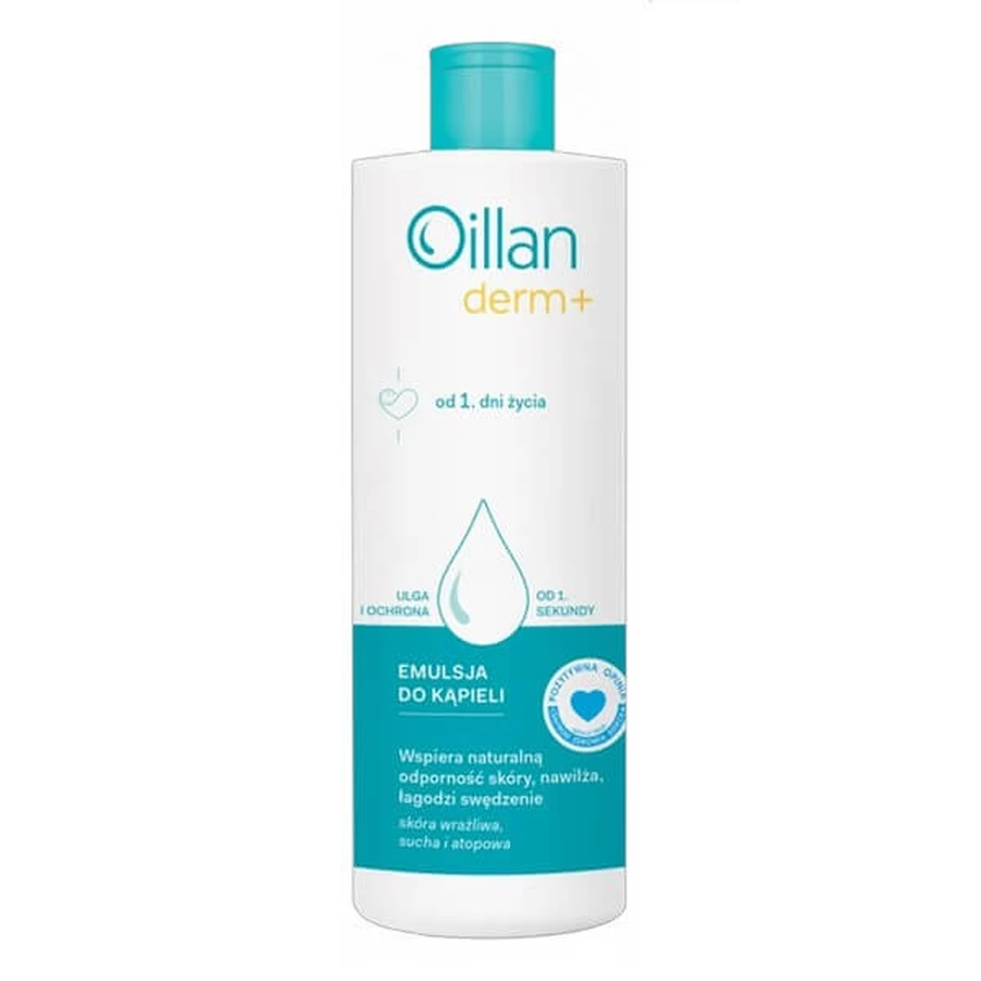 Lot de 2 x Oillan Derm+, émulsion de bain, 400 ml