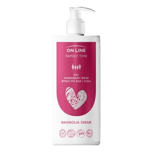 On Line Family Time, 2-in-1 Magnolia Whisper soap, 500 ml