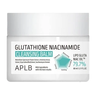 APLB Glutathione Niacinamide Cleansing Balm, makeup remover balm with glutathione and niacinamide, 80 ml