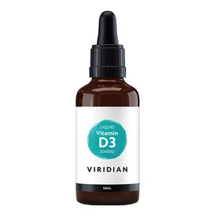 Viridian, Vitamina D3 2000IU (vegana), líquido, 50 ml