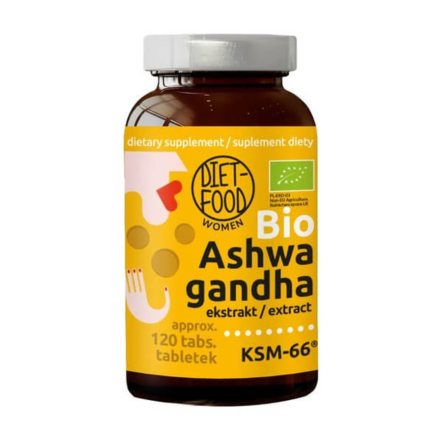 Diet-Food Women Bio Ashwagandha KSM-66, tablets, 120 pcs.