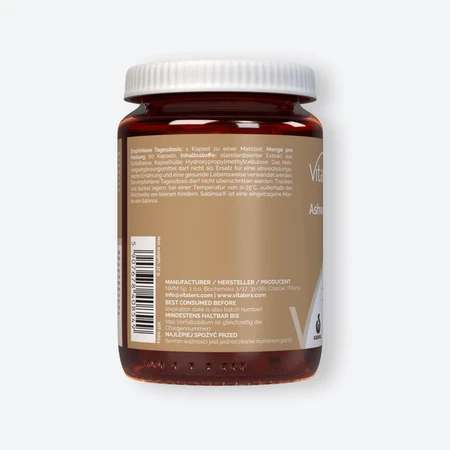 Vitalers Ashwagandha 600 mg, capsules, 60 st.