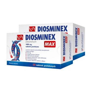 Set van 2x Diosminex Max, 1000 mg, filmomhulde tabletten, 60 st.