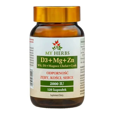 My Herbs D3 + Mg + Zn, capsules, 120 pcs.