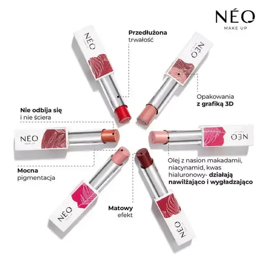 NEO Make Up Long-lasting lipstick stick: 06 SWEET CARAMEL MORNING, 3.5 g