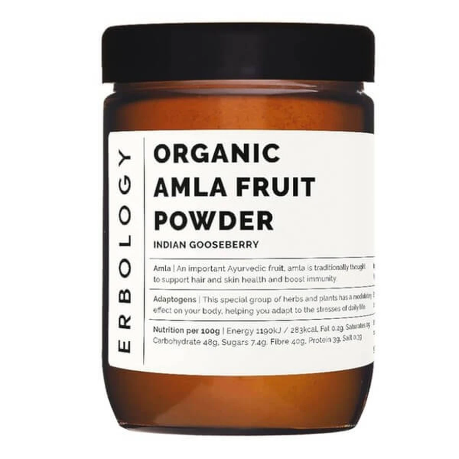 Erbology Organic Amla Fruit Powder, powder, 90 g