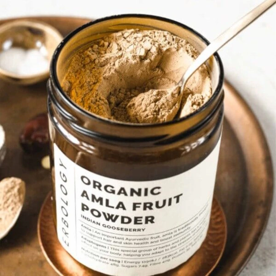 Erbology Organic Amla Fruit Powder, powder, 90 g