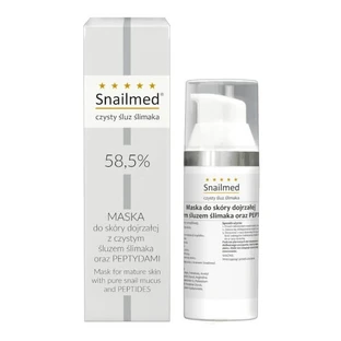 Snailmed, regenerierend-pflegende Maske mit Schneckenschleim, Hyaluronsäure und Peptiden, 50 ml