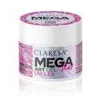 Claresa Mega Star Art Gel, embellishment gel, Pink Pixel, 10 g