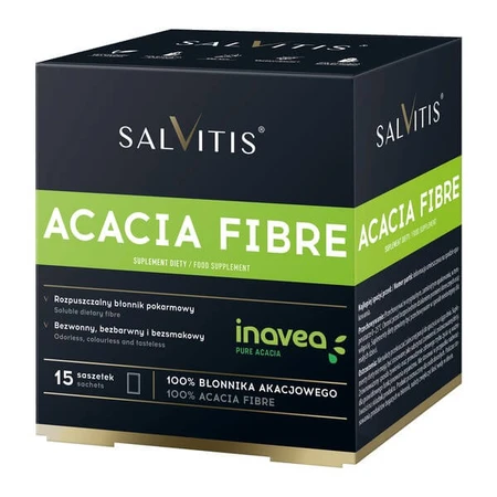 Salvitis Acacia Fibra (Fibra de Acacia), sobres de polvo, 15 uds.