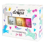 Maga Cosmetics, set de esmaltes al agua para niños, Alicia en el País de los Brocados, 3 x 6 ml
