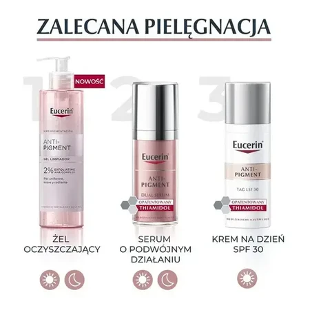 Eucerin Anti-Pigment, gel limpiador facial con complejo ácido AHA al 2%, 200 ml