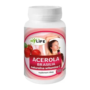 Acerola C Brasilia, vitamina C natural, comprimidos, 100 unid.