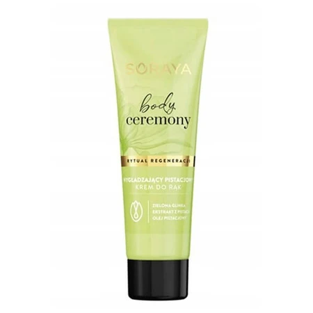 Soraya Body Ceremony, smoothing pistachio hand cream, 50 ml