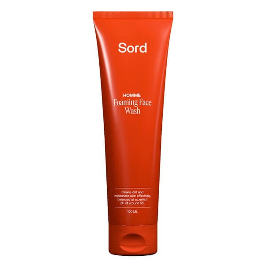 Sord Foaming Face Wash, mousse nettoyante douce pour hommes, 100 ml