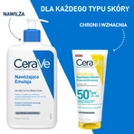 CeraVe, loción solar hidratante invisible SPF50+, 75 ml
