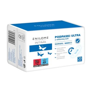 Enilome Healthy Beauty Intima, serviettes hygiéniques ultra douces non tissées, normales, 20 pcs.