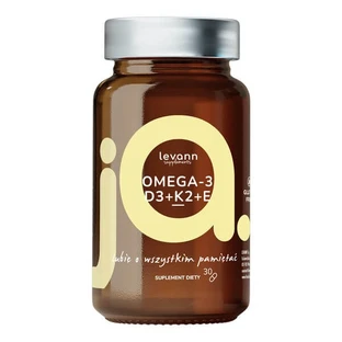Levann "jA" Omega 3 + D3 + K2 + E, capsules, 30 pcs.