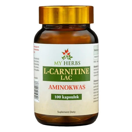 My Herbs L-Carnitina LAC, cápsulas, 100 uds.