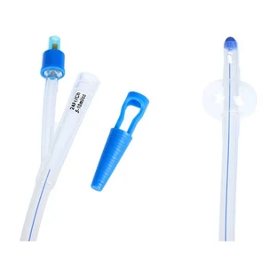 Esquema, catéter urológico Foley'a, de dos vías con válvula de plástico y marcador de contraste, CH 24/5-10 ml, 1 ud.