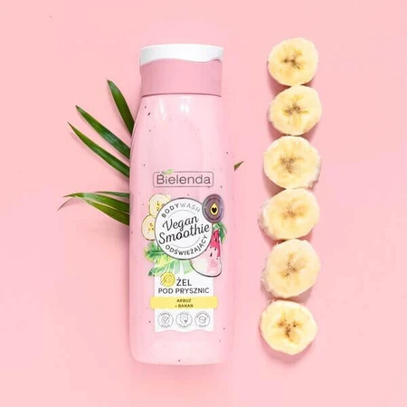 Gel de ducha Bielenda Vegan Smoothie, sandía + plátano, 400 g
