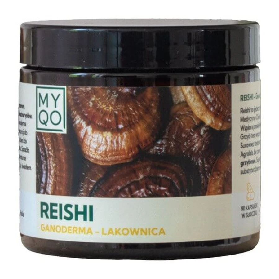MYQO Reishi - Ganoderma lucidum - Glimworm, capsules, 90 st.