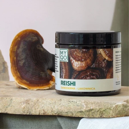 MYQO Reishi - Ganoderma lucidum - Glimworm, capsules, 90 st.