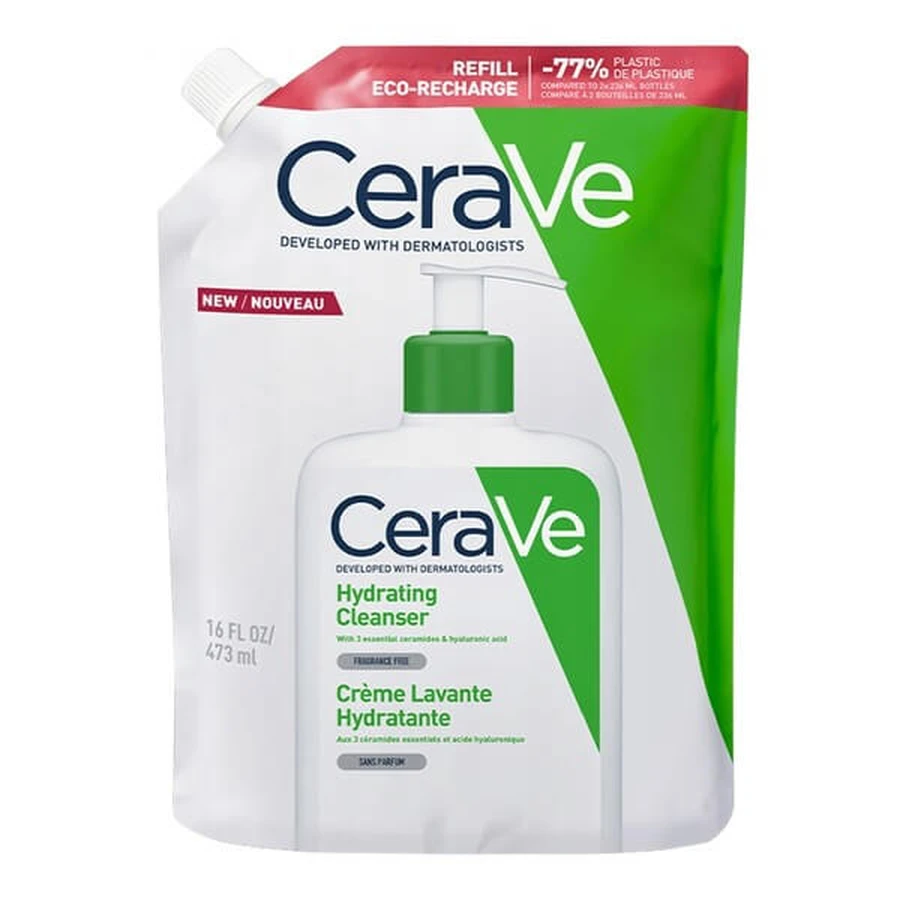 Set CeraVe, emulsión hidratante para pieles normales y secas, 473 ml + envase de recambio, recambio, 473 ml