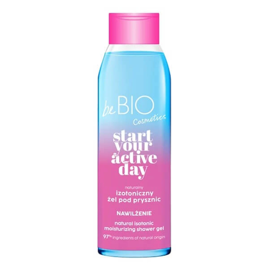 BeBio Start Your Active Day, gel douche isotonique, hydratation, 400 ml