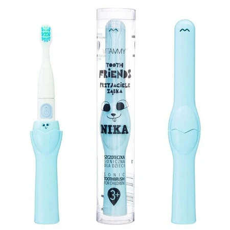 Vitammy Friends, brosse à dents sonique pour enfants, bleu clair, 36 m+, 1 pc.