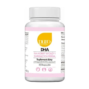 Puro Omega Omega-3 DHA para mujeres embarazadas y en periodo de lactancia, cápsulas, 60 uds.