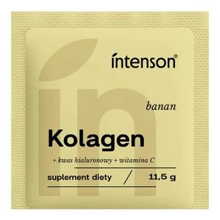 Intenson Collagène + acide hyaluronique + vitamine C, poudre, goût banane, 11.5 g