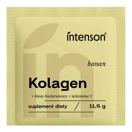 Intenson Collagène + acide hyaluronique + vitamine C, poudre, goût banane, 11.5 g