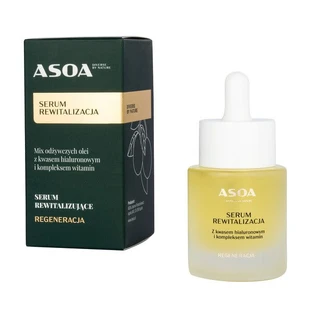 Asoa, ser revitalizant cu acid hialuronic, 30 ml