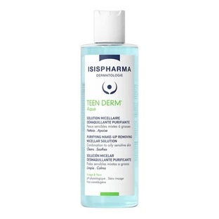 ISISPHARMA TEEN DERM AQUA, agua micelar para la limpieza de las pieles grasas con tendencia acneica, 400ML