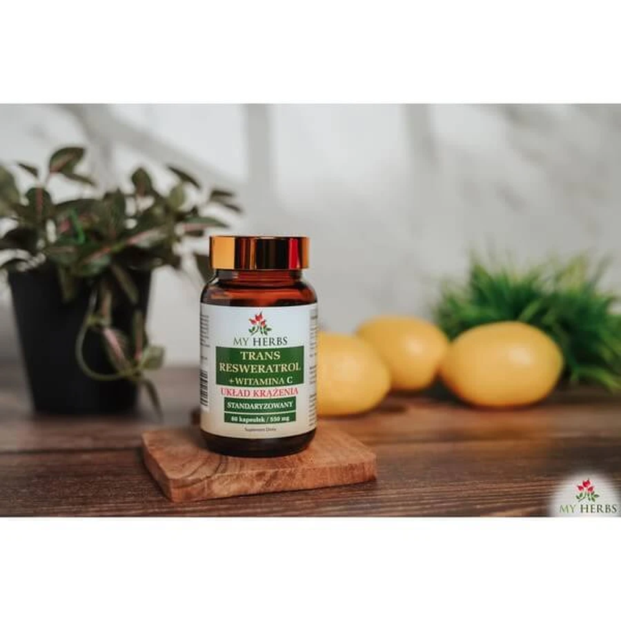Bio Herbs Trans Resveratrol+Vitamin C, capsules, 60 pcs.