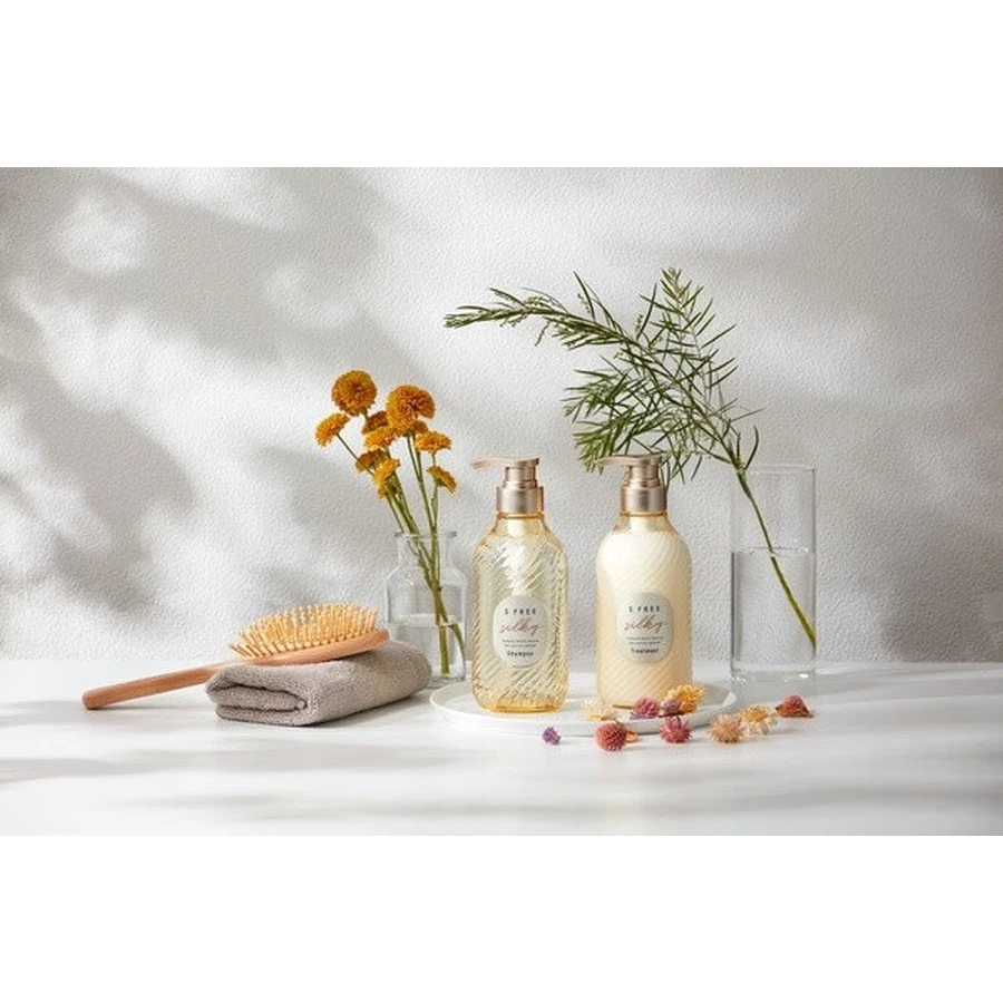 S Free, Silky Smooth, șampon de păr hidratant și netezitor, 480 ml