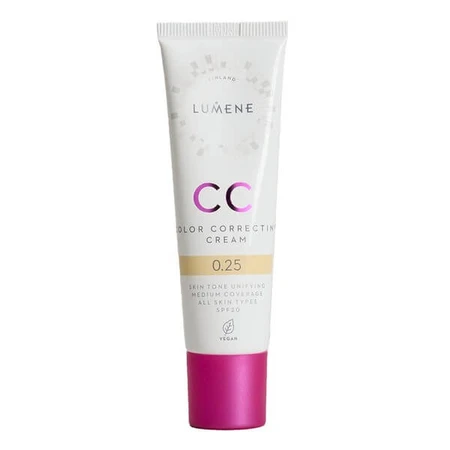 Lumene CC Color Correcting Cream, korrigierende CC-Creme SPF 20, 0,25 (N), 30 ml.