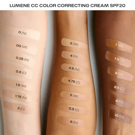 Lumene CC Color Correcting Cream, korrigierende CC-Creme SPF 20, 0,25 (N), 30 ml.