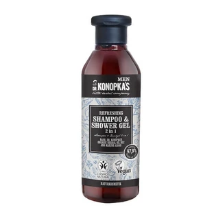 Dr.Konopka's Men, verfrissende shampoo en douchegel 2-in-1, 280 ml