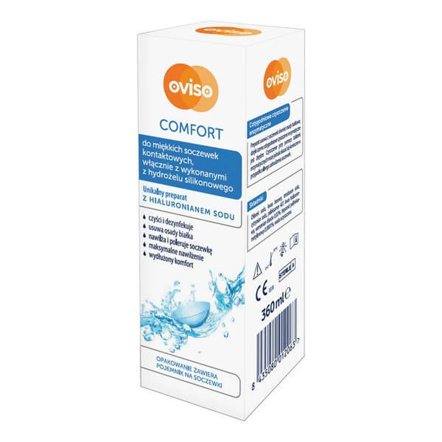 Oviso Comfort, soft contact lens solution, 360 ml