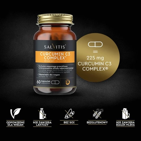 Salvitis Curcumin C3 Complex, cápsulas, 60 uds.