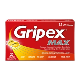 Gripex Max, comprimés pelliculés, 20 pcs.