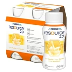 Set de 6 x Resource 2.0, liquide aromatisé à la vanille, 4 x 200 ml