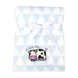 Babymatex, RICCO blanket with embroidery 75x100 cm, fudge, 1 pc.