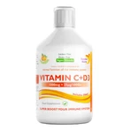 Swedish Nutra Vitamina C + D3, líquido, sabor naranja, 500 ml