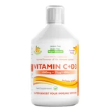 Swedish Nutra Vitamin C + D3, flüssig, Orangengeschmack, 500 ml