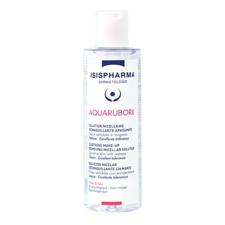 ISISPHARMA AQUARUBORIL, eau micellaire pour les peaux vasculaires sujettes à l'érythème, 400 ml
