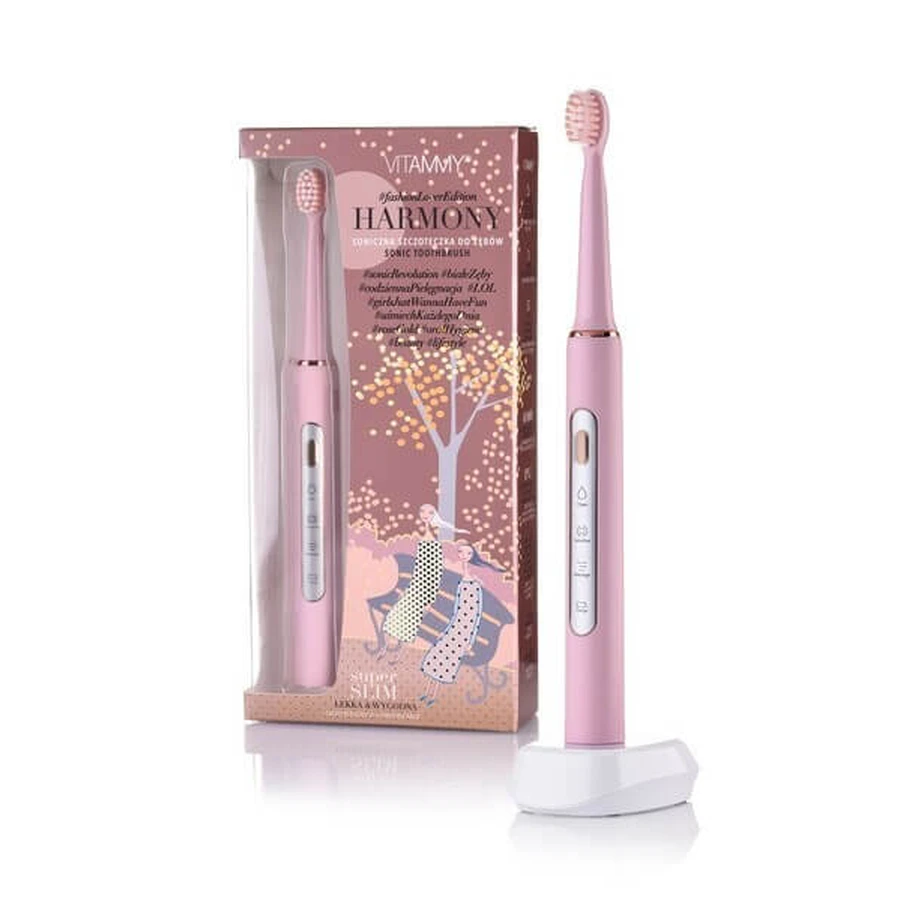 Vitammy Harmony, sonic toothbrush, color pink, 1 pc.
